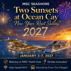 🌴 Two Sunsets at Ocean Cay — Bahamas Private Island Escape • January 3–7, 2027 • MSC Seashore