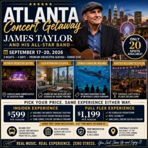 🎸 Atlanta Concert Getaway — James Taylor and His All-Star Band September 17–20, 2026